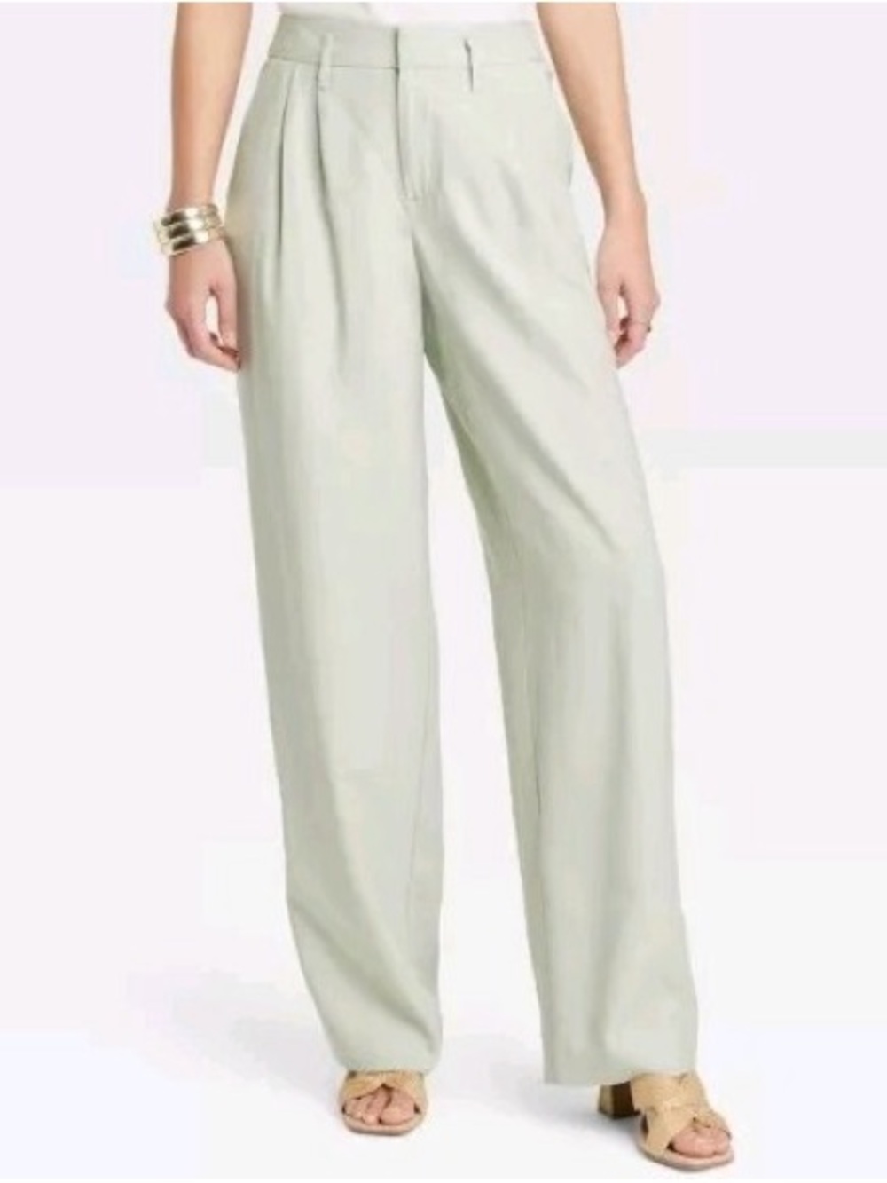 A New Day Women's Pants in Light Green